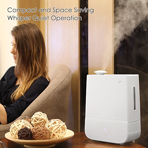 Joly Joy Luftbefeuchter 4L Ultraschall Humidifier mit kühlem Dampf mit 3 Modi zur Verbesserung des Raumklimas, Weiß - 7