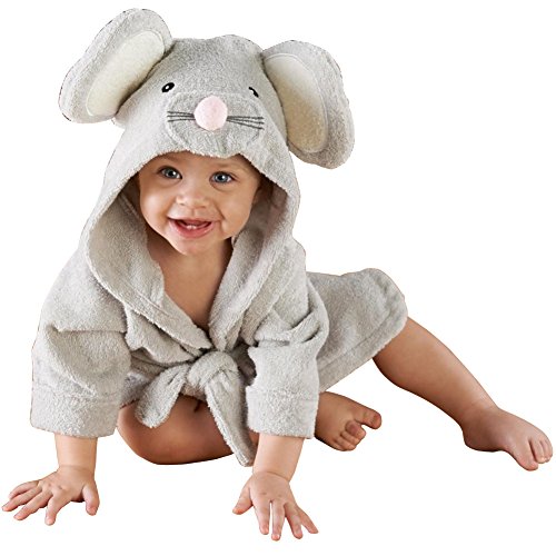 Odziezet Peignoir de Bain Peignoir Sortie Serviette de Bain à Capuche pour Bebe Mignon Mode Animal 0-5 Ans
