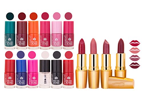 Aroma Care Gel Nail Polish Set Quick Dry, Long Lasting and Creamy Matte Lipstick Combo 42 RS.739 (44.00% Off) - Amazon