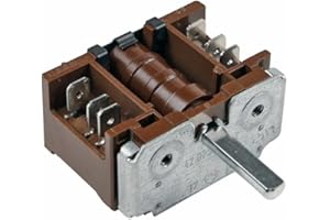 E.G.O. Backofenschalter Wahlschalter Schalter Backofen Herd EGO 42.02900.027 mit 6/4,6mmØ Normachse Steckzungen passend auch Arcelik Beko 263100004 Indesit Hotpoint C00117388 Whirlpool 482000028950
