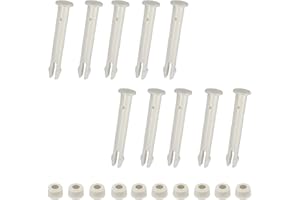 Zueyen 10 Stück Kunststoff-Pool-Fugenstifte und Gummidichtungen, Ersatz für Schwimmbad-Anschlüsse – für Rahmen und Intex Pool-Ersatzteile (6 cm)