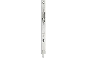 FERCO BY THIRARD THIRARD - Verrou à Onglet pour Fenêtre - Acier Zingué - Pêne Rond Coulissant 200 mm - Sécurité Domestique - Installation Facile - Pour Portes et Fenêtres - Gris