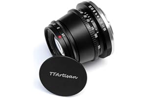 Obiettivo per fotocamera TTArtisan 35mm F1.4 Obiettivo APS-C MF compatibile con fotocamere con attacco NZ ZFC Z50 Z5 Z6 Z6II Z7 Z7II Z9.(Nero)