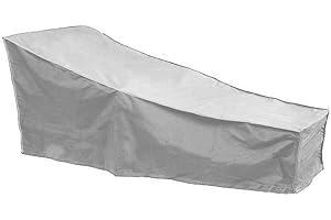 Easy-topbuy Chaise Longue Couverture Bain Soleil Bâche pour Chaise Longue Anti-UV Anti-Vent Imperméables Tissu 420D Oxford Protection Bain Soleil, Transat Jardin 208X76X41cm
