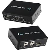 Dark 2xHDMI 4xUSB KVM SWITCH 4K/30Hz (DK-AC-KVMHD01)