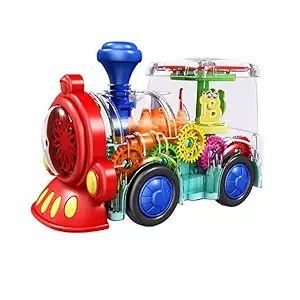 Okean Toys for 1 2 3 Year Old Boy, Baby Toys 6 to 12 Months Electric Train Toys for Boys Girls Toddlers with Cool Light & Sound Effect, Ideal Festival Birthday Gifts for Kids Age 3 4 5 6