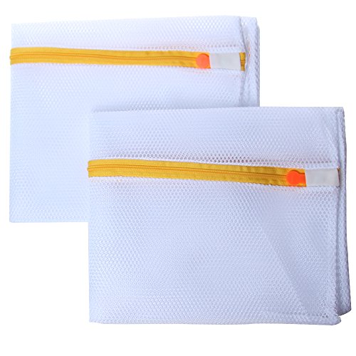 Acxeon 2er Set Wäschenetz Wäschebeutel - Premium Qualität Zweischichtig Waschen Taschen, Wäsche Beutel für Bluse, Strumpfwaren, Strumpf, Unterwäsche, Büstenhalter und Unterwäsche, Travel Laundry Bag (60X50CM - grobe Masche)
