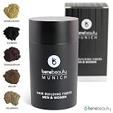 #benebeauty® Hair Building Fibers - densificación capilar - pelo en polvo - pelo espolvoreado - fibras capilares - 25 g; color: marrón oscuro