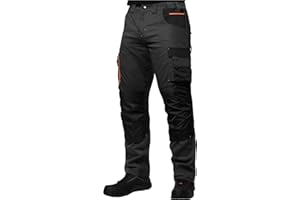 ACE Genesis Pro Herren-Arbeitshose lang - Männer-Arbeitshosen mit Stretch-Bund, Gummizug & Kniepolster-Taschen