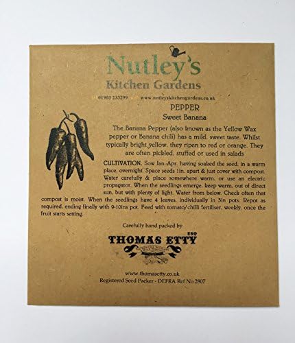Nutley's Thomas Etty Sweet Banana Pepper Seeds
