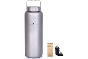 iBasingo 1050 ml Botella De Agua De Titanio Botella A Prueba De Fugas Al Aire Libre Botella Deportiva Bebida Para Acampar Té Café Cantina Caldera Para Caminatas Escalada