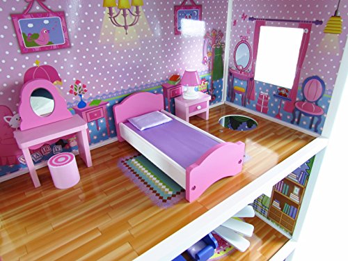 Butternut Large Mansion Wooden Dolls House & Accessories