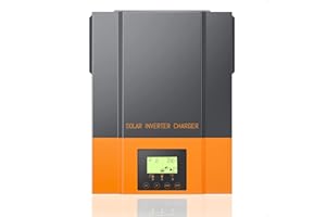 PowMr Onduleur hybride 3000 W 24 V CC à 220 V/230 V AC Onduleur solaire avec régulateur de charge solaire MPPT 80 A Entrée PV maximale 450 V, fonctionne avec une batterie au plomb 24 V ou au lithium