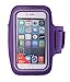 Produktbild COMVIP Damen Herren Outdoor Running Armband Sport Handytasche Sport-Armtasche Lauftasche Sportarmband Hülle L 01 Violett