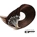 22 Inch Micro Ring Loop Remy Human Hair Extensions Dark Brown #2 Hair Extensions 0.5g*100 Strands
