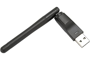 TOSUNY Adapter USB WiFi do Komputera PC, Adapter Sieci Bezprzewodowej ze zintegrowaną anteną 2.4G, Klucz USB WiFi 150Mbps, Obsługa Vista/XP/2000/7/8/10/11, Linux, OS X