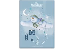 THE ORIGINAL METAL SIGN Fridge Magnet (65 x 90 mm) - The Snowman and the Snowdog (Flying High)