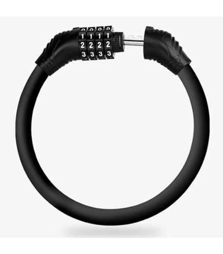 Serrure de chaîne antivol pour vélo, combinaison de Code à 4 chiffres avec mot de passe, en Serrure de chaîne antivol pour vélo, combinaison de Code à 4 chiffres avec mot de passe, en