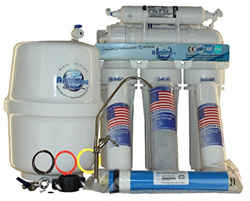 Preisvergleich Produktbild 6-stufige Osmoseanlage mit 1 Wege Wasserhahn - Umkehrosmoseanlage - Wasserfilter für den Hausgebrauch