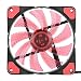 Produktbild ASHATA 120 mm Gehäuselüfter, 15 LEDs High Airflow PC-Gehäuselüfter PWM PC Gehäuse Lüfter,Ultra Silent 3pin/4pin PC Cooler Cooling Fan Kühler Lüfter 120mm für Computer Gehäuse(Rot)