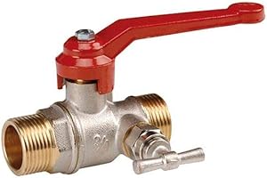 SFERACO Vanne laiton Plate purge ACS passage standard PN25 M-M 3/4