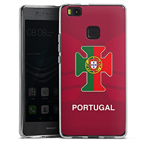 Huawei P9 Lite Hülle Silikon Case Schutz Cover Portugal EM Trikot Fußball Europameisterschaft