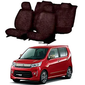 Chiefride Cotton Car Seat Cover for Maruti Suzuki Wagon R Stingray (5 Seater) (Brown)