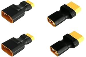 Boladge 2 Stücke XT90 Männlich Stecker auf XT60 Buchse Stecker Adapter und 2 Stücke XT90 Buchse Stecker auf XT60 Männlich Stecker Adapter für RC Lipo ESC