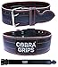 Produktbild Gewicht Power Lifting Gürtel 10,2 cm breit Cobra Grips Premium Echt Leder Gürtel für Herren und Damen verstellbar Gewichtheben Rückenstütze, rot