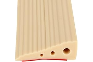 IGTOPS Profilo di compensazione, profilo di transizione autoadesivo, guida di transizione, rampa per soglia in silicone, rampa per sedie a rotelle, per porte e bagno (cachi, 6 x 2 x 100 cm)