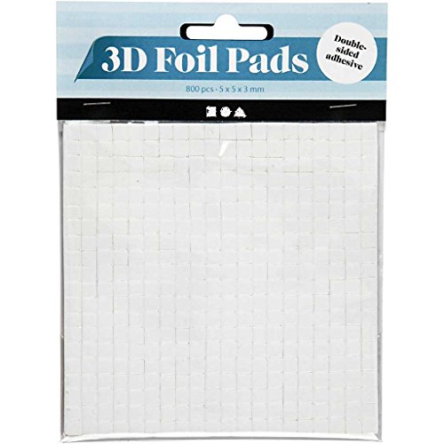 3D-Klebepads, Größe 5x5x3 mm, 10 Blatt - 3