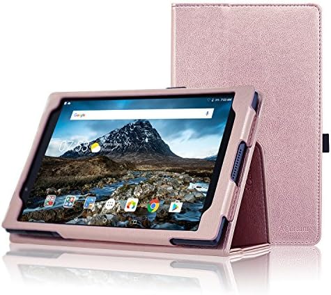 Lenovo Tab 4 8 Case, ACdream Premium PU Folio Leather Tablet Case for Lenovo Tab4 8 tablet(2017 version), Rose Gold