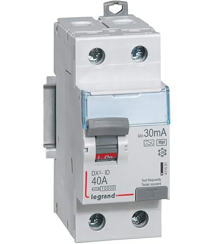 Disjoncteur Différentiel Legrand DX³ 4500 16A Type F 30mA - 1P+N - Pour Protection Renforcée Des Circuits