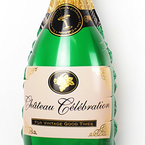 Flaschenform Hochzeit Geburtstagsparty Helium Folienballons Champagner - 2