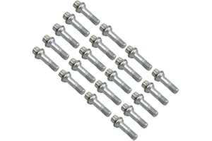 Bisenya 20x Pernos de Rueda M14 x 1.5 Reemplazo para Clase GL GLE S M R W221 W166 C216 X166 ML400 500 S420 CL500 0009902207 0009905407