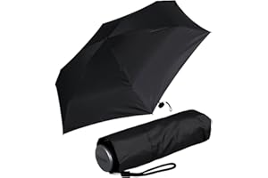 Doppler Super Mini Fiber Compact Taschenschirm extem leicht und klein - simply black