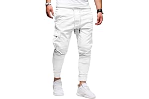 Tomwell Hommes Pantalon Cargo Homme Jogging Bas de Survêtement Slim Fit Pantalon de Sport Jogging Mode Pantalon Travail de Loisirs Casual Workout avec Poches