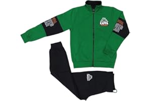 MARBEL Kappa Tuta bambino ragazzo in 100% cotone French Terry. Tuta Full Zip in Felpina Leggera Ideale per l’autunno e la primavera. Kappa Back To School.
