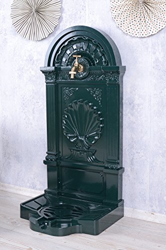 Antiker Standbrunnen, Zierbrunnen, Gartenbrunnen, Brunnen, Eisenbrunnen für den den Garten, die Terrasse oder schöne Zuhause, in Grün – Palazzo Exclusive - 2