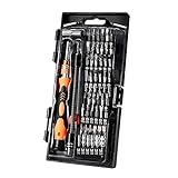 ✒  Der einzigartige rutschfeste Schraubenzieher wird aus einem einzigen Stück Aluminium gefertigt, mit Kieselgel überzogen und zudem mit einer kugelgelagerten Drehaufnahme ausgestattet, um die Arbeit noch einfacher zu machen.