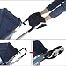 Butterme Baby Pram Pushchair Stroller Hand Muff Waterproof Fingerless Gloves Hand Warmer Winter Mitts Black