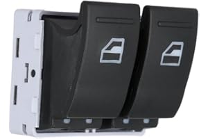 Twowinds - Interrupteur Lève-vitre Compatible avec VW T5 Multivan, Caravelle, Transporter - 7E0959855A - Commande Lève-vitre - Bouton Lève-vitre