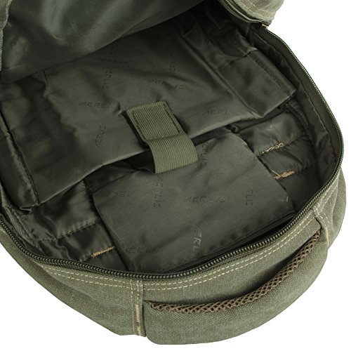 Outdoor Multifunktions-Rucksack Classic Canvas Vintage Rucksack Rucksack für Schule Camping Reisen Sport Studenten Schulranzen Geeigenet Für Notebooks unter 17″, MacBook, iPad und Samsung Tablet, Chromebook, Surface - 5