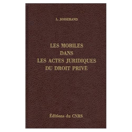 Mobiles dans les actes juridiques du droit privé