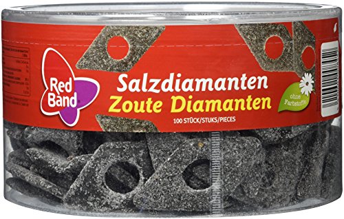 Red Band Salzdiamanten Lakritz, 100 Stück, 1er Pack (1 x 1180 g) Red Band Salzdiamanten Lakritz, 100 Stück, 1er Pack (1 x 1180 g)