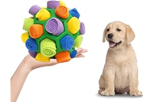 Jiahuade Piłka do wąchania dla psów, zabawka do wąchania dla psów, dywan inteligencyjna, nadaje się do prania, interaktywna zabawka dla psa, piłka 20 cm, do poszukiwania pokarmu, treningu instynktu