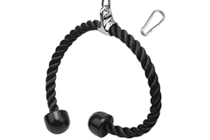 XYZDOUBLE Corde Triceps des Sports Musculation des Triceps Nylon Poignées Antidérapantes de Dorsal, Biceps, Triceps, Gym ou Maison