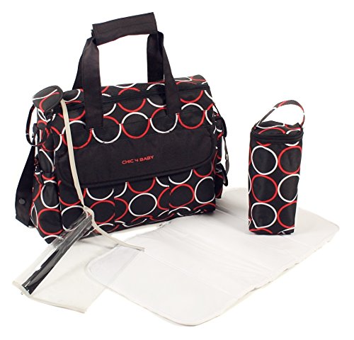 Preisvergleich Produktbild CHIC 4 BABY 40544 Wickeltasche Luxury, schwarz / rot
