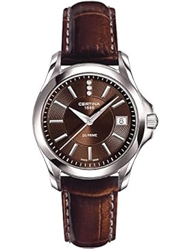 Certina Damen-Armbanduhr XS Analog Quarz Leder C004.210.16.296.00