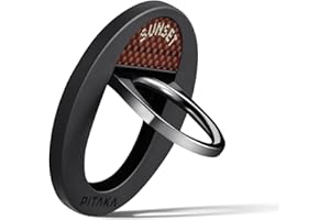 PITAKA Poignée Magnétique Support pour Anneau de Téléphone Portable en Fibre Aramide pour MagEZ Case Série pour Galaxy S24/S23 Series und iPhone 15/14/13/12 Série [MagEZ Grip 2] Coucher de Soleil